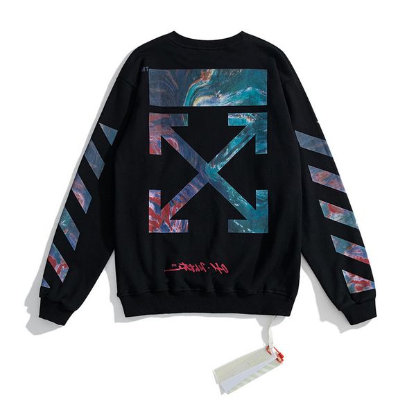 winter autumn ow off2021 new casual plush pullover round neck sweater for men and women, Black
winter autumn ow off2021 new casual plush pullover round neck sweater for men and women, Black