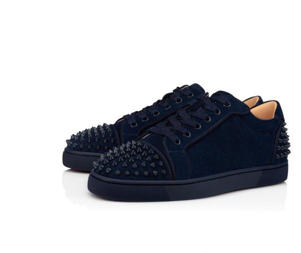 new men's low-red sole sneakers leather rivets casual fashion personality trend board shoes lace party rock, Black
new men's low-red sole sneakers leather rivets casual fashion personality trend board shoes lace party rock, Black