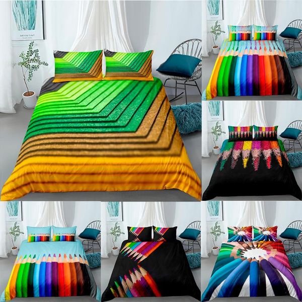 bedding sets colorful brush stripe printed comforter cover set geometry twin size polyester duvet home bedclothes textile
bedding sets colorful brush stripe printed comforter cover set geometry twin size polyester duvet home bedclothes textile