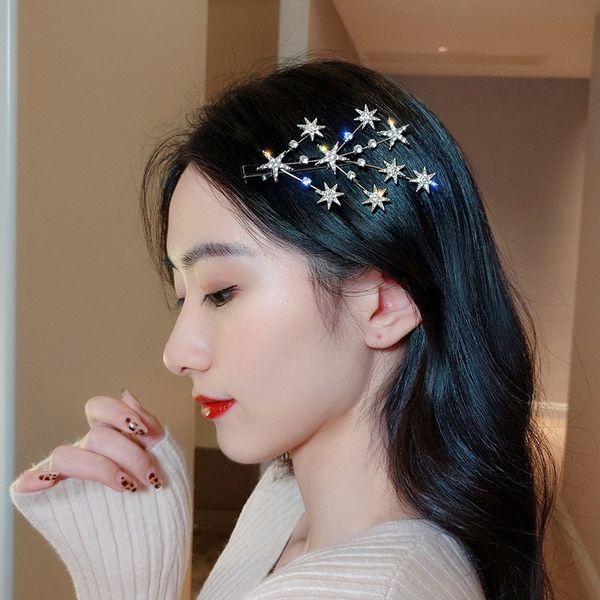 fashion five pointed stars bowknot headbands hairpin celebrity temperament headband side clip headdress hair accessories rhinestone bridal h, Silver
fashion five pointed stars bowknot headbands hairpin celebrity temperament headband side clip headdress hair accessories rhinestone bridal h, Silver