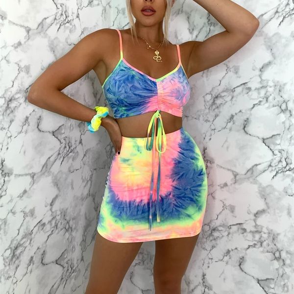 summer clothes set women lady party bodycon stretch two pieces tie dye print high waist club casual sling crop skirts dress, Black;white
summer clothes set women lady party bodycon stretch two pieces tie dye print high waist club casual sling crop skirts dress, Black;white