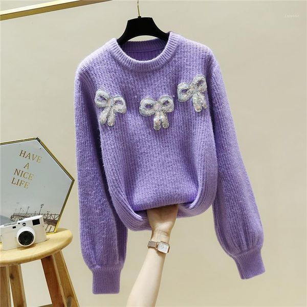 japanese languid is lazy wind type cocoon soft milk blue female manual nail bead coat sweater qiu dong loose women's sweaters, White;black
japanese languid is lazy wind type cocoon soft milk blue female manual nail bead coat sweater qiu dong loose women's sweaters, White;black