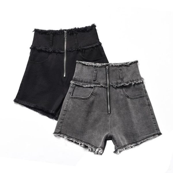 women's jeans 2021 summer fashion shorts high waist denim with edges color black and grey, Blue
women's jeans 2021 summer fashion shorts high waist denim with edges color black and grey, Blue