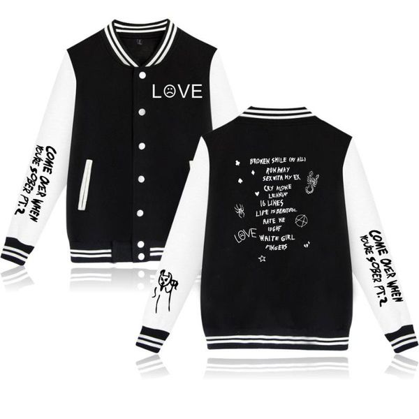 men's jackets est lil peep fashion baseball women/men long sleeve jacket casual streetwear clothes custom supported, Black;brown
men's jackets est lil peep fashion baseball women/men long sleeve jacket casual streetwear clothes custom supported, Black;brown