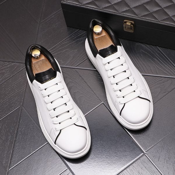 classic 4 seasons small white wedding dress party shoes british style lace-up round toe men's platform sneakers fashion trendy outdoor, Black
classic 4 seasons small white wedding dress party shoes british style lace-up round toe men's platform sneakers fashion trendy outdoor, Black