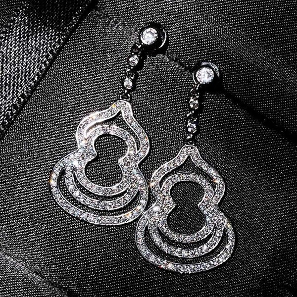 dangle & chandelier gourd bling crystal zircon diamonds gemstones long drop earrings for women white gold silver color jewelry party accesso
dangle & chandelier gourd bling crystal zircon diamonds gemstones long drop earrings for women white gold silver color jewelry party accesso