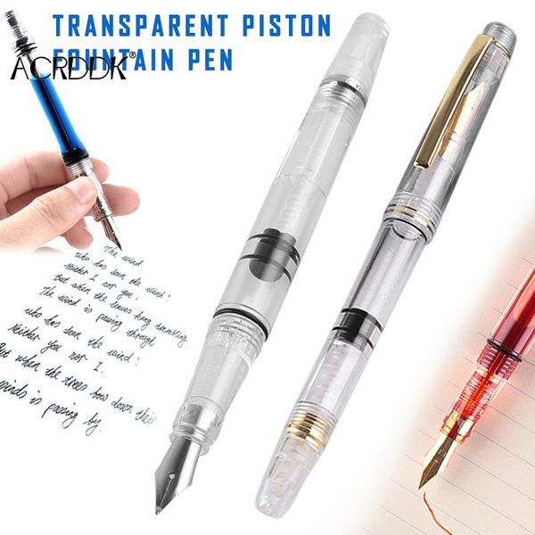 fountain pens transparent piston pen clear ink ef f nib extra fine large capacity writing 0.38mm/0.5mm fl
fountain pens transparent piston pen clear ink ef f nib extra fine large capacity writing 0.38mm/0.5mm fl