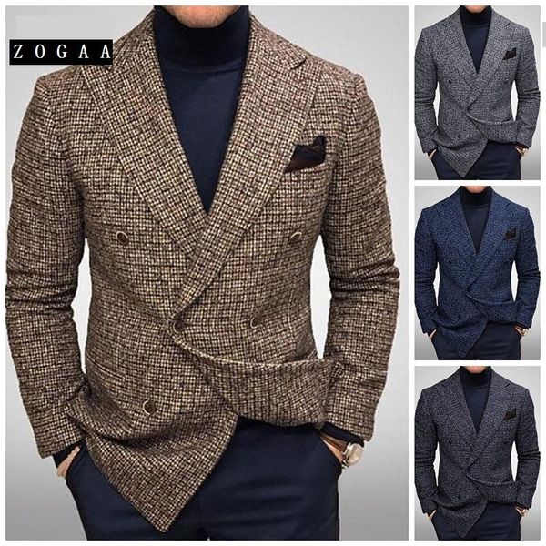 men's suits & blazers 2021 spring fall winter clothing plaid business casual blazer men fashion slim fit formal single-breasted suit ja, White;black
men's suits & blazers 2021 spring fall winter clothing plaid business casual blazer men fashion slim fit formal single-breasted suit ja, White;black