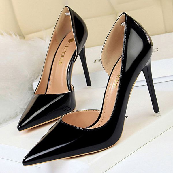 2021 shoes woman pumps patent leather high heels plus size women shoes heels stiletto ladies shoes wedding shoes1, Black
2021 shoes woman pumps patent leather high heels plus size women shoes heels stiletto ladies shoes wedding shoes1, Black
