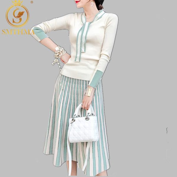 two piece dress autumn spring women elegant sweater pullover + pleated skirt 2 set shiny knitted midi slim suit, White
two piece dress autumn spring women elegant sweater pullover + pleated skirt 2 set shiny knitted midi slim suit, White