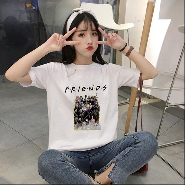 women funny cool terror villain friends movie hipster t shirt o neck short sleeve aesthetic plus size fashion, White
women funny cool terror villain friends movie hipster t shirt o neck short sleeve aesthetic plus size fashion, White