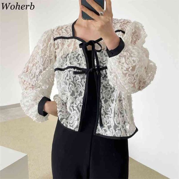 women blouse 3 d floral elegant blusas mujer loose puff sleeve white shirt see through square collar temperament 210519
women blouse 3 d floral elegant blusas mujer loose puff sleeve white shirt see through square collar temperament 210519