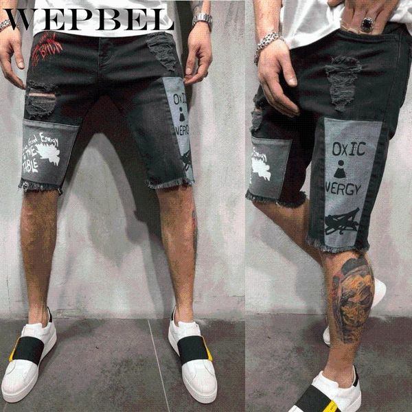 mandylandy summer men's ripped stretch hip hop short jeans male fashion casual slim elastic patchwork broken hole denim shorts, White;black
mandylandy summer men's ripped stretch hip hop short jeans male fashion casual slim elastic patchwork broken hole denim shorts, White;black