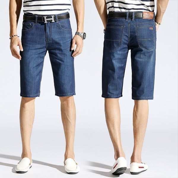 men's shorts summer denim jeans men blue slim straight business casual knee length elastic brand man clothes,625, White;black
men's shorts summer denim jeans men blue slim straight business casual knee length elastic brand man clothes,625, White;black