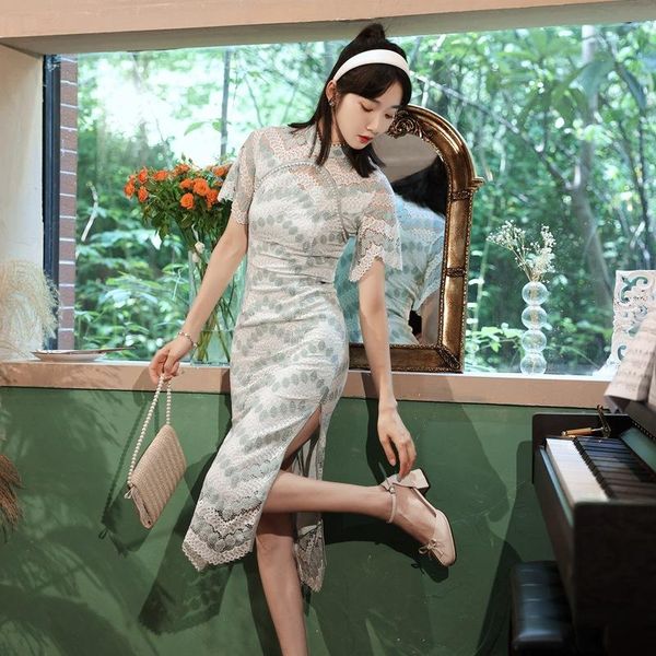 ethnic clothing summer dress cheongsam 2021 lace split fork slim chinese ladies hollow out dresses gentle girls bodycon qipao skirts, Red
ethnic clothing summer dress cheongsam 2021 lace split fork slim chinese ladies hollow out dresses gentle girls bodycon qipao skirts, Red