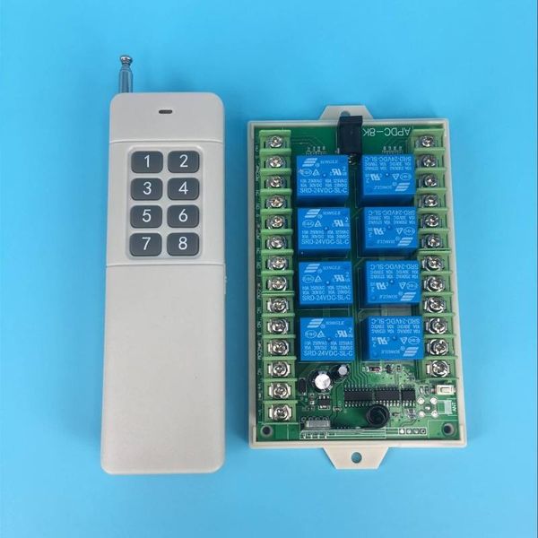 smart home control 8 channels wireless remote 12v 5v multi-function receiving controller 24v relay motor switch with no com nc 3000m range
smart home control 8 channels wireless remote 12v 5v multi-function receiving controller 24v relay motor switch with no com nc 3000m range