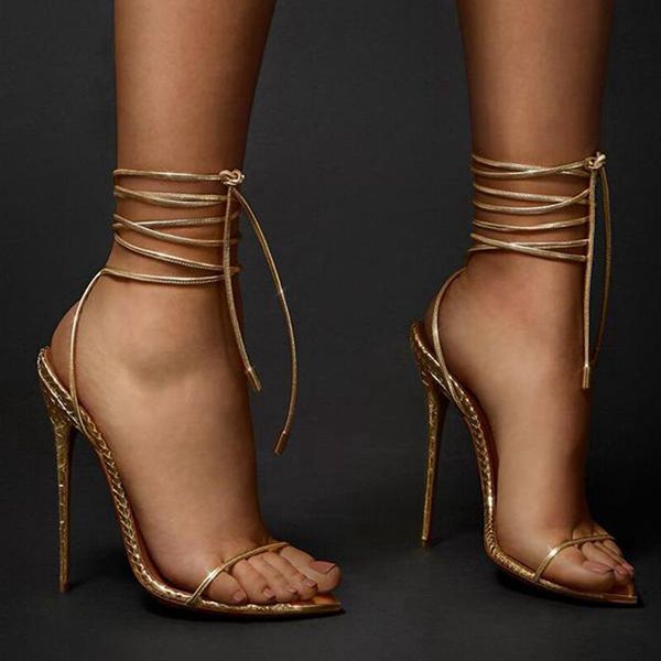 summer fashion sandals open toes lace up luxury designer shoes stiletto heel chic high heels women party gladiator gold heels plus size, Black
summer fashion sandals open toes lace up luxury designer shoes stiletto heel chic high heels women party gladiator gold heels plus size, Black