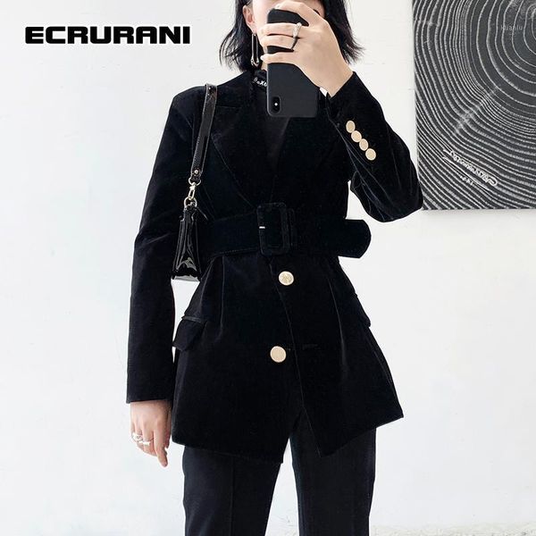 women's suits & blazers ecrurani patchwork casual girdle blazer for females notched long sleeve slimming black 2021 fashion clothing, White;black
women's suits & blazers ecrurani patchwork casual girdle blazer for females notched long sleeve slimming black 2021 fashion clothing, White;black
