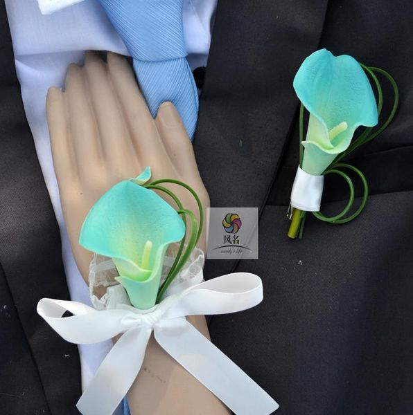 Handmade Wedding Groom Boutonniere Bride Bridesmaid Hand Wrist Flower Artificial PU Calla Lily Flowers Supplies Corsages Decorative & Wreath
Handmade Wedding Groom Boutonniere Bride Bridesmaid Hand Wrist Flower Artificial PU Calla Lily Flowers Supplies Corsages Decorative & Wreath