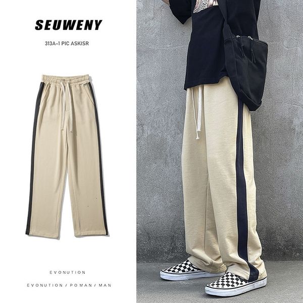 men's pants korean wide-leg fashion contrast casual men streetwear loose sweatpants mens joggers track s-2xl 1ix5, Black
men's pants korean wide-leg fashion contrast casual men streetwear loose sweatpants mens joggers track s-2xl 1ix5, Black