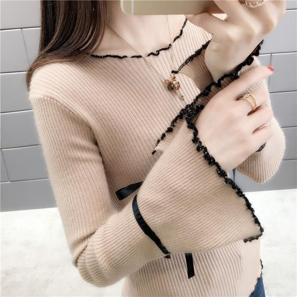 women's sweaters 10493 (2nd floor, 9th h district, 1st floor) korean spring knitted sweater, 2021, White;black
women's sweaters 10493 (2nd floor, 9th h district, 1st floor) korean spring knitted sweater, 2021, White;black