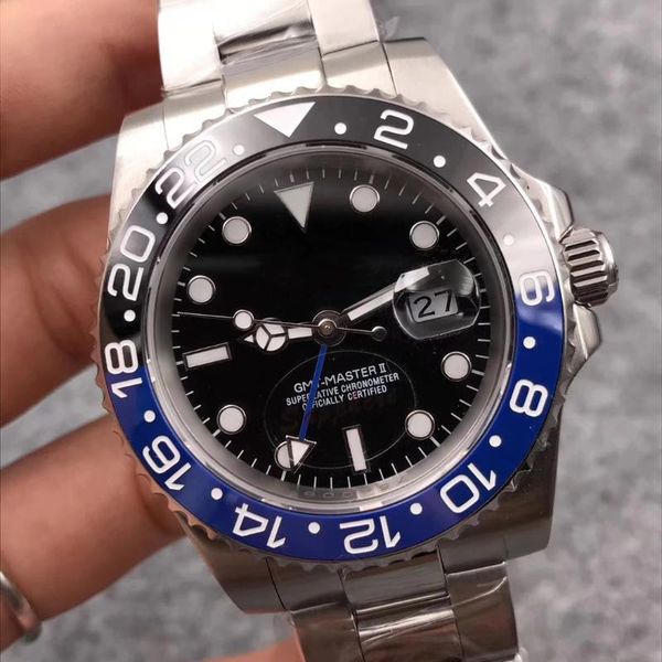 wristwatches classic men automatic mechanical watch black blue red ceramic bezel gmt stainless steel sapphire luminous gold, Slivery;brown
wristwatches classic men automatic mechanical watch black blue red ceramic bezel gmt stainless steel sapphire luminous gold, Slivery;brown