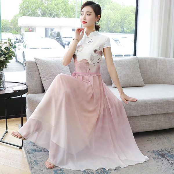 9310# summer young girl modified dress vintage retro chinese improved cheongsam elegant mandarin collar female qipao ethnic clothing, Red
9310# summer young girl modified dress vintage retro chinese improved cheongsam elegant mandarin collar female qipao ethnic clothing, Red