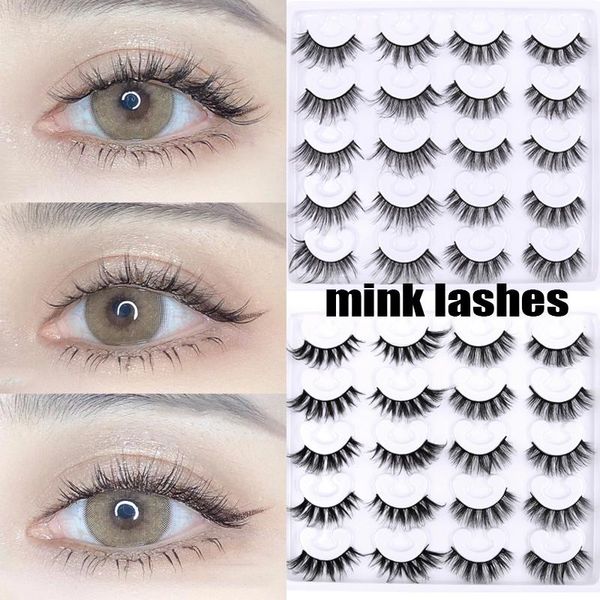 false eyelashes 10 pairs 8d mink natural long fluffy voluminous eye lashes eyelash extension handmade makeup 
false eyelashes 10 pairs 8d mink natural long fluffy voluminous eye lashes eyelash extension handmade makeup