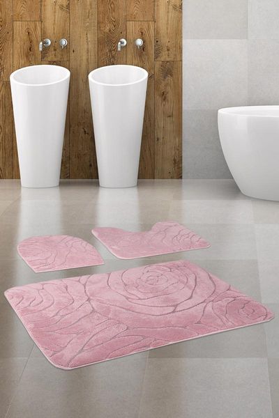 bonny home rossa powder pcs set bath mat non-slip bottom toilet seat pad mats 
bonny home rossa powder pcs set bath mat non-slip bottom toilet seat pad mats