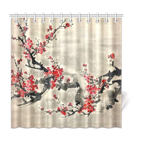 cuxweot plum blossom chinese painting home bath decor polyester fabric shower curtain bathroom sets 72 x 72 inches
cuxweot plum blossom chinese painting home bath decor polyester fabric shower curtain bathroom sets 72 x 72 inches
