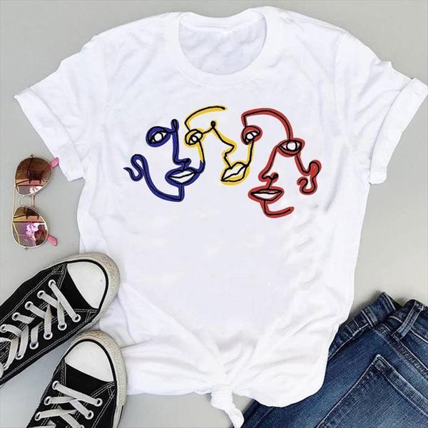 cartoon fashion funny face women printing print graphic summer short sleeve female clothes tees shirt, White
cartoon fashion funny face women printing print graphic summer short sleeve female clothes tees shirt, White