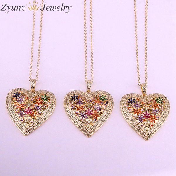 pendant necklaces 5pcs, rainbow colorful cz charm micro pave heart necklace cubic zirconia gold color statement, Silver
pendant necklaces 5pcs, rainbow colorful cz charm micro pave heart necklace cubic zirconia gold color statement, Silver