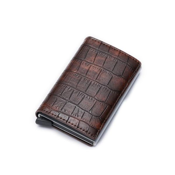 card holders fashion carbon fiber holder rfid non-scan metal wallet purse male business carteira masculina billetera, Brown;gray
card holders fashion carbon fiber holder rfid non-scan metal wallet purse male business carteira masculina billetera, Brown;gray