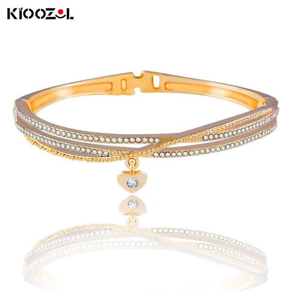 link, chain kioozol love pendant 3 layers micro inlay cz bracelet gold silver color for women wedding party accessories 477 ko2, Black
link, chain kioozol love pendant 3 layers micro inlay cz bracelet gold silver color for women wedding party accessories 477 ko2, Black