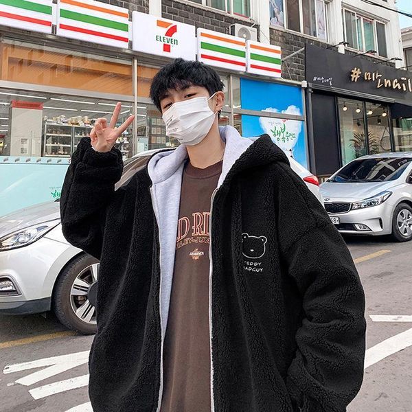 men's hoodies & sweatshirts spring autumn jackets fashion streetwear cartoons warm velvet cashmere casual double sided lovers clothing, Black
men's hoodies & sweatshirts spring autumn jackets fashion streetwear cartoons warm velvet cashmere casual double sided lovers clothing, Black
