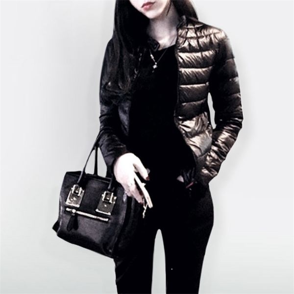 women spring winter cotton coat short section outwear padded warm jacket casual parkas thin female clothes 211014, Black;brown
women spring winter cotton coat short section outwear padded warm jacket casual parkas thin female clothes 211014, Black;brown