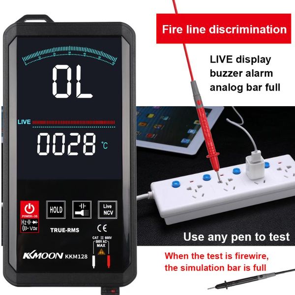 multimeters kkmoon digital multimeter 4.7 inch touching color screen ultra-thin voltage frequency capacitance resistance meter
multimeters kkmoon digital multimeter 4.7 inch touching color screen ultra-thin voltage frequency capacitance resistance meter