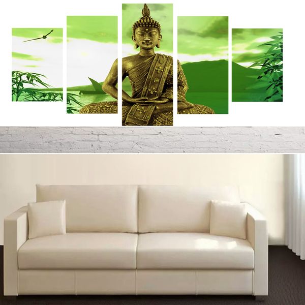 5 pieces abstract green bamboo bird gold buddha print painting decoration home wall pictures for kitchen no frame
5 pieces abstract green bamboo bird gold buddha print painting decoration home wall pictures for kitchen no frame