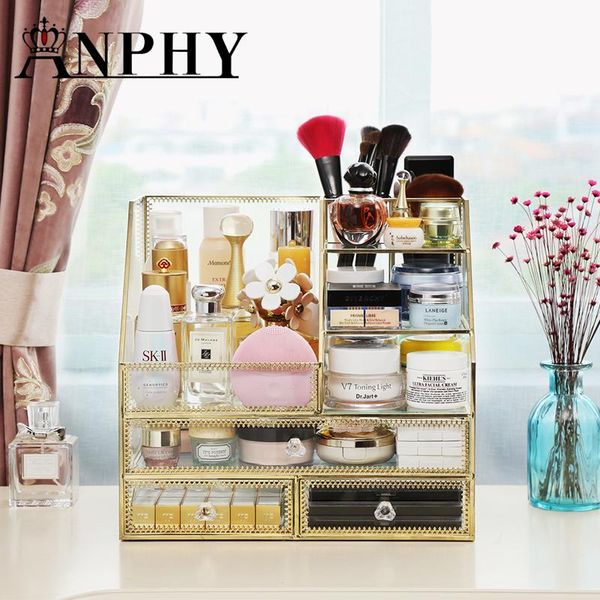 storage boxes & bins anfei clear metal glasses brush lipstick holder makeup organizer cosmetic tools box 32*22*30cm b2203
storage boxes & bins anfei clear metal glasses brush lipstick holder makeup organizer cosmetic tools box 32*22*30cm b2203