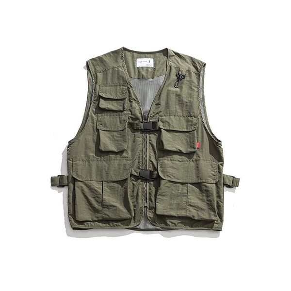 men's vests casual vest retro multi-pockets military tactical frock and women's neutral zipper fashion, Black;white
men's vests casual vest retro multi-pockets military tactical frock and women's neutral zipper fashion, Black;white