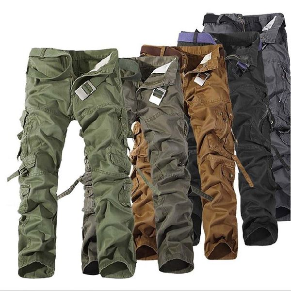 men's pants casual work cotton relaxed fit military combat cargo with multi pockets outdoor masculina clothing, Black
men's pants casual work cotton relaxed fit military combat cargo with multi pockets outdoor masculina clothing, Black