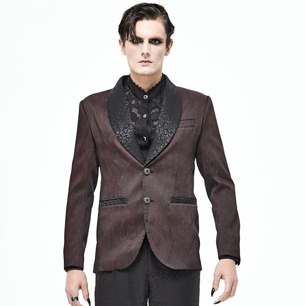 men's jackets retro suit jacket striped gentleman slim coat lapel gothic personality, Black;brown
men's jackets retro suit jacket striped gentleman slim coat lapel gothic personality, Black;brown