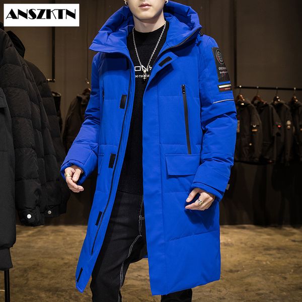 anszktn new arrival winter warm coat white waterproof cotton-padded jacket hoodie men clothing long keeps warm, Black
anszktn new arrival winter warm coat white waterproof cotton-padded jacket hoodie men clothing long keeps warm, Black