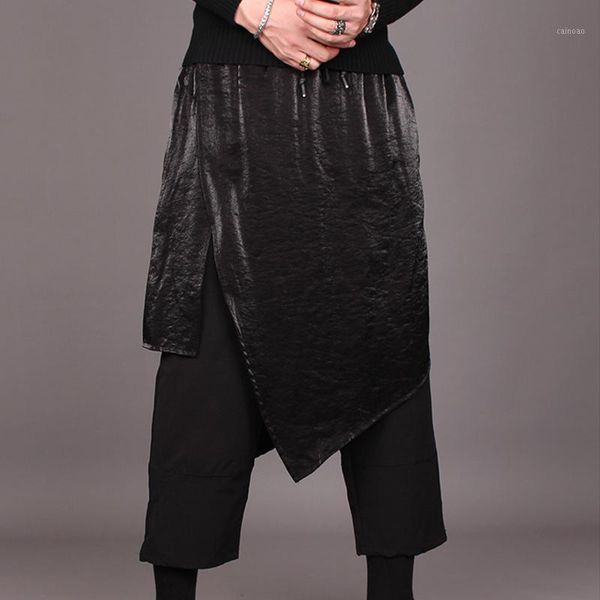 fall 2021 trend fake two nine-point culottes dark personality harlon pants hairdresser casual men's, Black
fall 2021 trend fake two nine-point culottes dark personality harlon pants hairdresser casual men's, Black