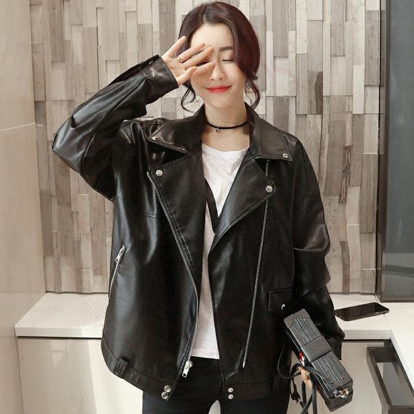 women's leather & faux british gothic motorcycle punk streetwear jacket ladies casual fashion clothing loose plus size pu zipper black
women's leather & faux british gothic motorcycle punk streetwear jacket ladies casual fashion clothing loose plus size pu zipper black