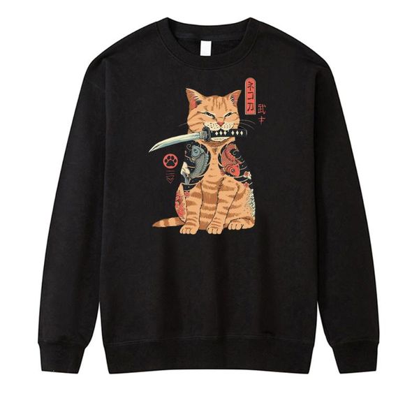 men's hoodies & sweatshirts cute samurai cats japan anime style animal summer winter men fashion thick sweatshirt casual printing unise, Black
men's hoodies & sweatshirts cute samurai cats japan anime style animal summer winter men fashion thick sweatshirt casual printing unise, Black