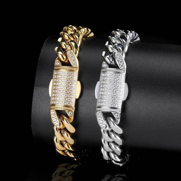 factory sholesale stainless steel cuba chain full drill button 18k real gold electroplating personalized hip hop bracelet popular fashion xm
factory sholesale stainless steel cuba chain full drill button 18k real gold electroplating personalized hip hop bracelet popular fashion xm