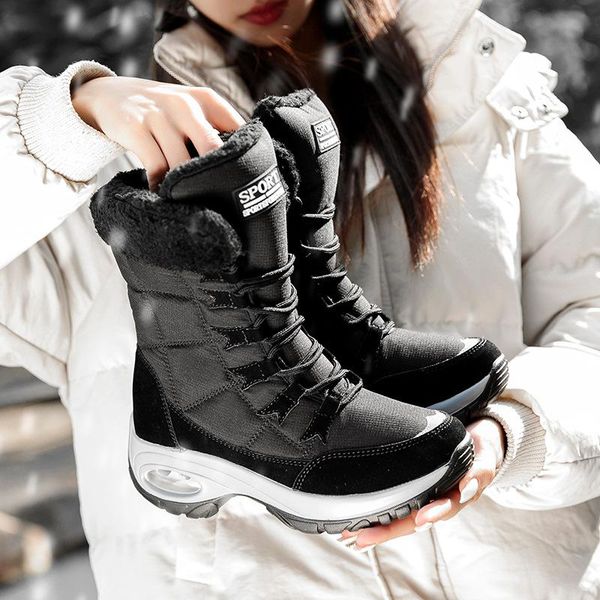 boots winter women keep warm mid-calf outdoor snow lace-up comfortable ladies chaussure femme, Black
boots winter women keep warm mid-calf outdoor snow lace-up comfortable ladies chaussure femme, Black