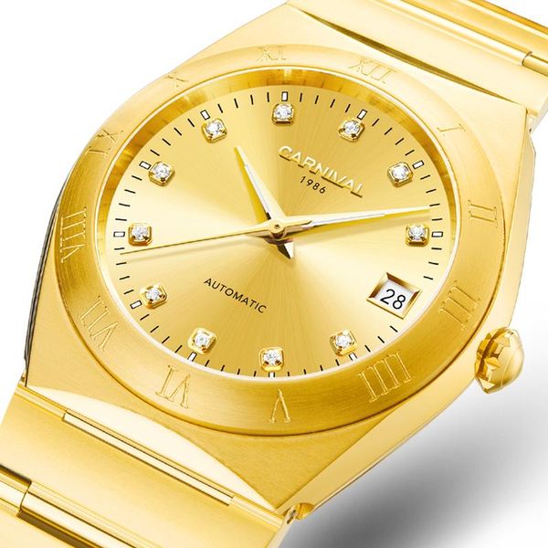 carnival switzerland men watches japan miyota automatic self-wind movement man watch diamond hombre relogio c8581-2 wristwatche wristwatches, Slivery;brown
carnival switzerland men watches japan miyota automatic self-wind movement man watch diamond hombre relogio c8581-2 wristwatche wristwatches, Slivery;brown