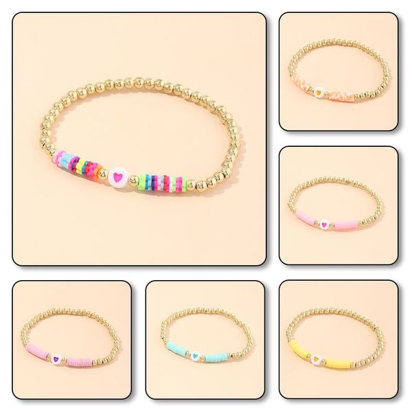 charm bracelets 1pcs bohemian colored soft ceramic beaded bracelet wild love round bead friendship rope s78, Golden;silver
charm bracelets 1pcs bohemian colored soft ceramic beaded bracelet wild love round bead friendship rope s78, Golden;silver